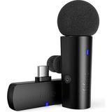 CetKing M6 Kablosuz Yaka Mikrofonu - Youtuber - Tiktok - Android - Type C Bilgisayar