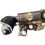 CetKing MAK99 Doğal Deri Motosiklet Vites Çorabı,bot Ayakkabı Koruyucu Vites Kılıfı,shifter Shoes Protector, Motosiklet Deri Aksesuar (Large)