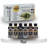 CetKing Mastermix Akrilik Boya 60 cc 6 Lı Metalik Renkler