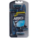 CetKing Men T3 Pro 3 Bıçaklı Tıraş Bıçağı, 6'lı
