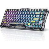CetKing Mercury K1 Lite Rgb Kablosuz Mekanik Gaming Klavye, Ingilizce Q