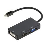 CetKing Mini Displayport To HDMI DVI VGA Kablo Çevirici Dönüştürücü Thunderbolt Mini Dp To HDMI DVI VGA Adaptör