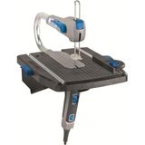 CetKing MS20 Moto-Saw Tezgahüstü Kıl Testere (Dekupaj Testeresi), 1 Bağlantı Parçası + 5 Aksesuar, Alaşım Çelik Bıçak