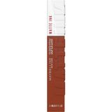 CetKing New York Super Stay Matte Ink Likit Mat Ruj - 75 Fighter (Kahverengi)