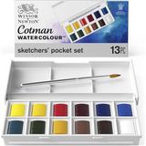 CetKing & Newton Cotman Sketchers Pocket Box 1/2 Tablet 12LI Sulu Boya