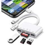 CetKing NK1032 Pro Type-C Lightning Usb-A To 2x Usb3.0 Sd Tf Pd Kart Okuyucu Çevirici Hub Adaptör