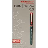 CetKing Office Dna Jel Tükenmez Kalem 12'li Ambalaj Kırmızı 0.5 mm