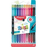 CetKing Offis ve Kırtasiye 749051 Desenli Fineliner Keçeli Kalem