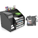 CetKing Otto Fx-Xl Modest - 2 Renk - A4 Evrak Rafı Masaüstü Organizer Design_otto_fx_xl_modest (Siyah)