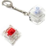 CetKing Outemu Blue ve Red Mavi ve Kırmızı Mekanik Switch Tuş Stres Atma Buton Test Anahtarlık Keycap