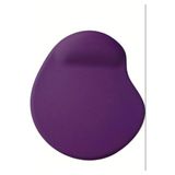 CetKing Oval Bilek Destekli Kum Desen Tip Kaymaz Taban Optik Bilgisayar Notebook Mouse Pad Maus Pad 17,5X21,5CM (Mor) - Altın