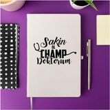 CetKing Özel Sakin Ol Champ Tasarımlı Not Defteri – 13X21 Cm, Çizgisiz | Esprili Meslek Defteri