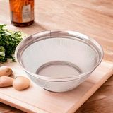 CetKing Paslanmaz Çelik Kulpsuz Süzgeç 26CM, Paslanmaz Pirinç Süzgeci, Paslamaz Çelik Mutfak Süzgeci