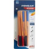 CetKing PE01010TKKRMT10 1010 Tükenmez Kalem, 10 Lu Blister 1 Mm,çok_renkli