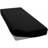 CetKing Penye Çift Kişilik 160X200 Lastikli Çarşaf (Siyah / 160 x 200)