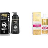 CetKing Plus Saç Siyahlaştırıcı Şampuan 350 ml + Anti-Haır Loss Extra Volume Collagen Bıotın Şampuan 400 ml