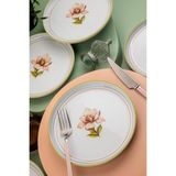 CetKing Porselen Moderna 6 Kişilik 19 cm Pasta Takımı Manolya