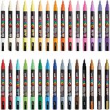 CetKing Posca Markör Kalem 3m Set 0.9-1.3 mm Keçe Uçlu (30'lu Set)
