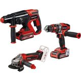 CetKing Power X-Change Akülü Alet Seti (Akülü Avuç Taşlama Te-Ag 18/115-2 Li, Akülü Darbeli Vidalama Te-Cd 18/48 Li-I, Akülü Pnömatik Matkap Te-Hd 18/20 Li, 2 x 3.0 Ah Akü, Şarj Cihazı)