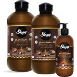CetKing Premium Brown Care Serisi Sıvı Sabun 500 ml + 2X1500 ml