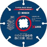 CetKing Professional 1x Expert Carbide Multi Wheel X-Lock Kesici Diskler (Sert Ahşap, Çivili Ahşap, Plastik, Alçıpan Panel, Ø 125 Mm, Aksesuar Küçük Avuç Taşlama Makinesi)