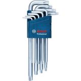 CetKing Professional 9 Parça Alyan Anahtarı Seti Torx 1600A01TH4, Mavi