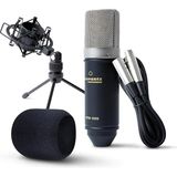 CetKing Professional MPM-1000 - Podcast, Akış, Şarkı Söyleme, Tele-Çalışma ve Oyun Için Masa Standı ve Kablolu Xlr Kondenser Stüdyo Mikrofonu