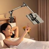 CetKing Profesyonel 12.9 Inçe Kadar Uyumlu Tablet Tutucu Yüksekliği Ayarlanabilir Kol ve Kendinden Açısı Ayarlanabilir 2 Eklemli 360 Derece Dual Turbo Auto Lock Siyah Renk ZM-050 (ZM-050)