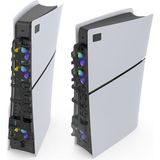 CetKing Ps5 Slim Uyumlu Soğutucu LED Işıklı Sessiz Fan 4000RPM USB 3.0 Radyatör Isı Emici Üç Fanlı Siyah