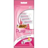CetKing Pure Lady Kadın Tıraş Bıçağı 4'lü Poşet (3 Bıçak), Aloe Vera ile Zenginleştirilmiş Kayganlaştırıcı Jel Şerit