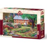 CetKing Puzzle Atlı Bahçe 1500 Parça Puzzle