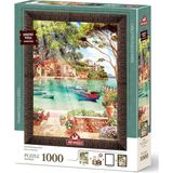 CetKing Puzzle Huzura Günaydın 1000 Parça Çerçeveli Puzzle