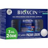 CetKing Quantum Şampuan 3 x 300 ml – Yağlı Saçlar Için Sebum Dengeleyici ve Saç Dökülmesine Karşı Etkili Şampuan (3 Al 2 Öde Set)