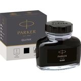 CetKing Quink Dolma Kalem Şişe Mürekkebi, 57 Ml, Siyah