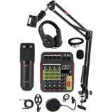 CetKing Rec Paket-2 BM800 Mikrofon Phantomlu Mikser Kulaklık Stand Filtre Set