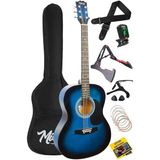 CetKing RG-550BL Pack Kaliteli Mavi 40 Inç Akustik Gitar Seti 4/4 Yetişkin