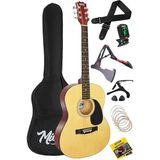 CetKing RG-550NT Pack Kaliteli Natural 40 Inç Akustik Gitar Seti 4/4 Yetişkin