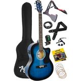 CetKing RG-560BL Pack Mavi Elektro Akustik Gitar Full Set Ekolayzerli 40 Inç 4/4 Yetişkin