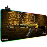 CetKing Rgb Gaming Oyuncu Mousepad Rgb AK47 70 x 30 Kaymaz Taban Mouse Pad 4mm Kalınlık - Altın