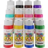 CetKing Rose Tüm Renkler Parmak Boyası 12'li Set 12X60 ml