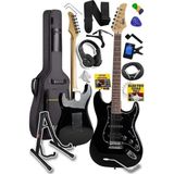 CetKing RPH-40BK-ST Full Black Elektro Gitar Seti Hsh Manyetik Maple Klavye Üst Kalite