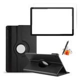 CetKing Samsung Galaxy Tab A9 Plus SM-X210 Dönebilen Standlı Renkli Kılıf + A9 Plus Ekran Koruyucu + Tablet Kalemi Üçlü Set