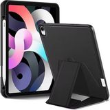 CetKing Samsung Galaxy Tab S9 Fe ile Uyumlu Kılıf Lüks Kadife Iç Kaplamalı Galaxy Tab S9 Fe Suni Deri, Mıknatıslı V- Stand Tablet Arka Kapak (Siyah, Samsung Galaxy Tab S9 Fe)