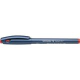 CetKing Schreibgeräte Topball 857 Tükenmez Kalem, Sağlam Metal Uçlu, 0,6, Kırmızı