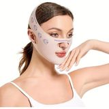 CetKing Şekillendirici Maske, V Çene Sıkılaştırıcı Band, Yüz ve Boyun Incelten Maske, Ten Rengi