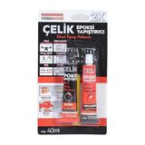 CetKing Seramik Ahşap Metal Plastik Cam Çelik Epoksi Yapıştırıcı 20+20 ml