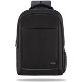 CetKing Seri W500 15.60'' KI3-01-003 Network 4 Reflektörlü Macbook,mac Air Uyumlu Laptop Sırt Çantası -Siyah