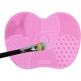 CetKing Silikon Makyaj Fırça Temizleme Pedi Pratik ve Kolay Kullanımlı Fırça Temizleyici Mat Aparat (15 Cm)