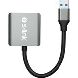 CetKing SL-CR21 Type C ve Usb3.0 Sd/micro Sd 110M/S Hızlı 2 In 1 Metal Kart Okuyucu
