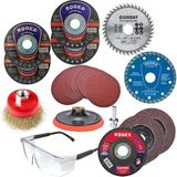 CetKing Spiral Avuç Içi Taşlama Makinesi Matkap Seti 115 mm (30 Parça)